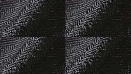 黑色纺织布料特写高清在线视频素材下载