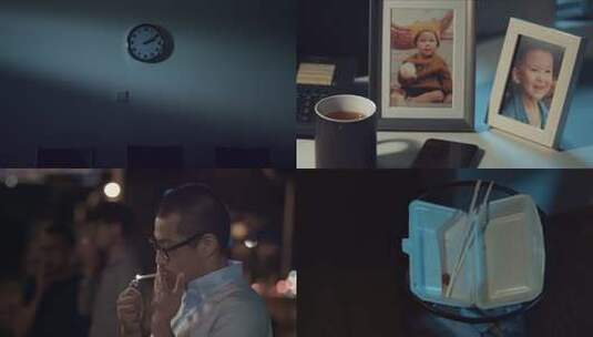 加班努力工作高清在线视频素材下载