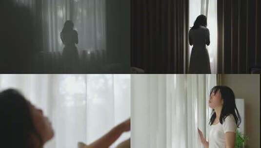 女生失恋失业焦虑压抑悲伤高清在线视频素材下载