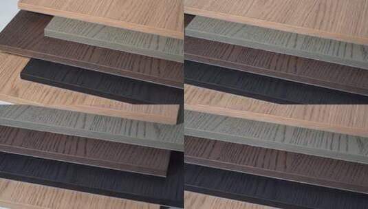 4K实拍各色木纹板材堆叠高清在线视频素材下载