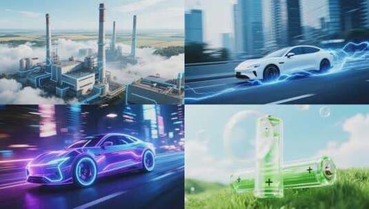 未来科技感智能汽车展示高清在线视频素材下载