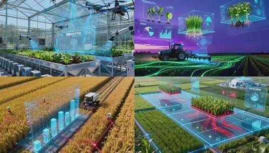 温室大棚智能农业场景素材高清在线视频素材下载