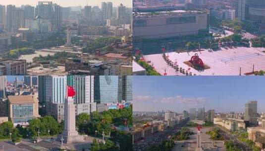 八一广场江西省美术馆高清在线视频素材下载