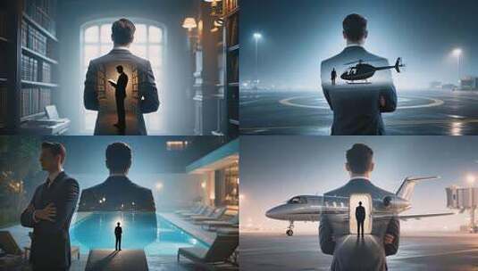 精英人士奢华体验成功人士气度非凡地产片头高清在线视频素材下载