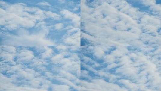 纯净蓝天与白云自然的治愈天空延时素材高清在线视频素材下载