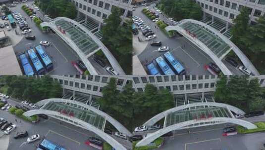 航拍广州 南方医院 增城院区高清在线视频素材下载