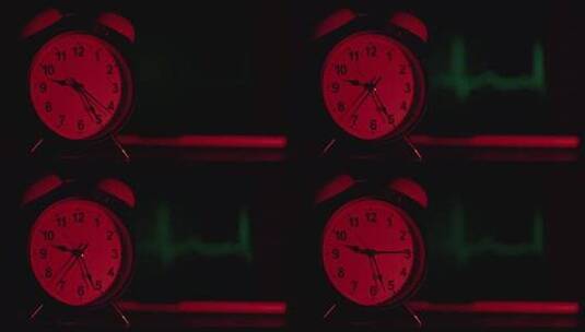 生命计时器时间心电图紧急时刻高清在线视频素材下载