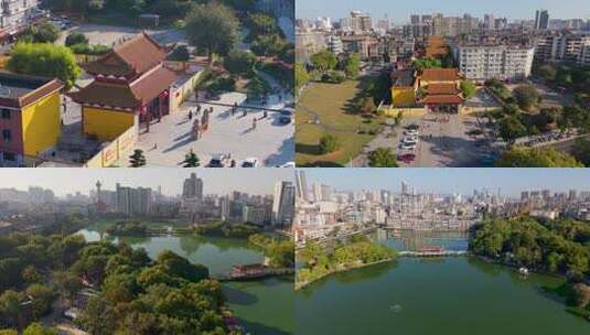 南昌八一公园佑民寺高清在线视频素材下载