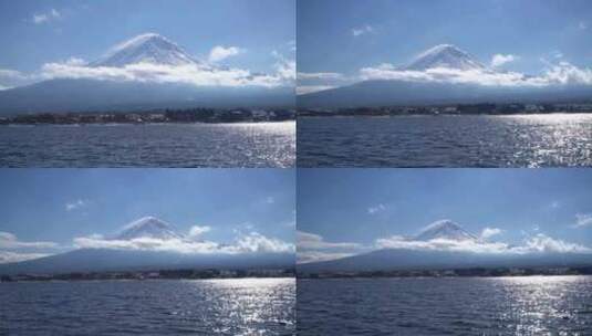 富士山天空背景高清在线视频素材下载