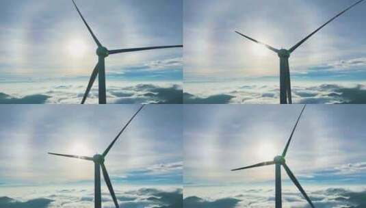 风力发电 绿色能源 新能源高清在线视频素材下载