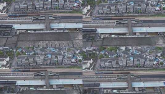 4K湖南吉首市吉首火车站航拍视频高清在线视频素材下载