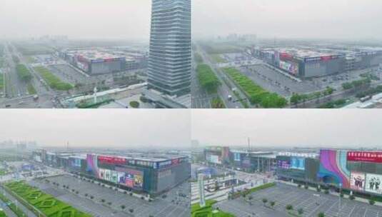 中国童装城航拍7高清在线视频素材下载