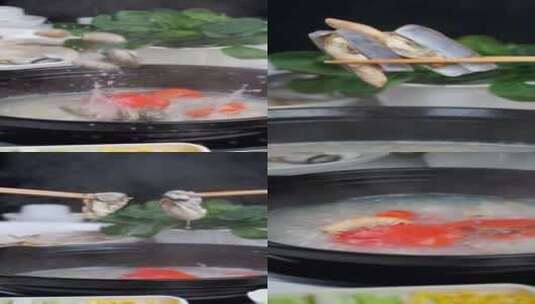 海鲜粥火锅高清在线视频素材下载