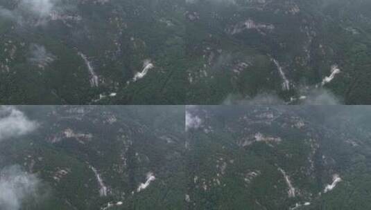 雨后泰山，悬崖飞瀑，高山流水，高清在线视频素材下载