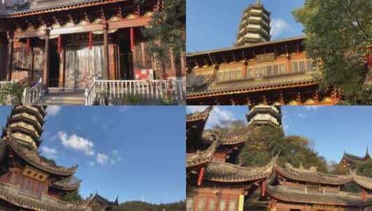 寺庙寺院禅修禅意风景意境素材高清在线视频素材下载