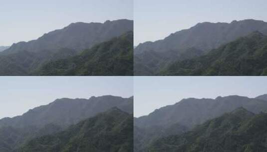 八达岭长城附近山脉风景高清在线视频素材下载