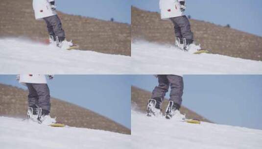 实拍滑雪高清在线视频素材下载