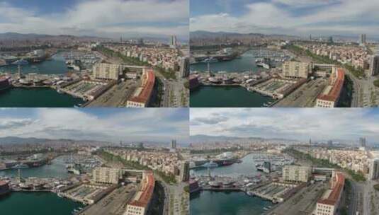 马尔塔城市建筑航拍景观高清在线视频素材下载