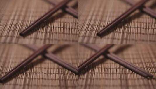 筷子餐具竹筷高清在线视频素材下载