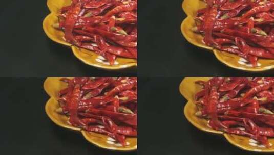 干辣椒食材调味品高清在线视频素材下载