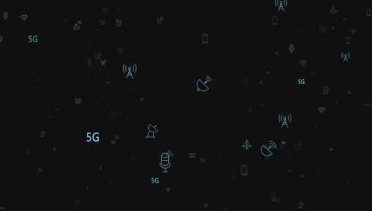 5G科技粒子飞舞特效带通道高清在线视频素材下载