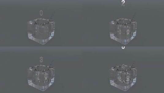 数字冰块高清在线视频素材下载
