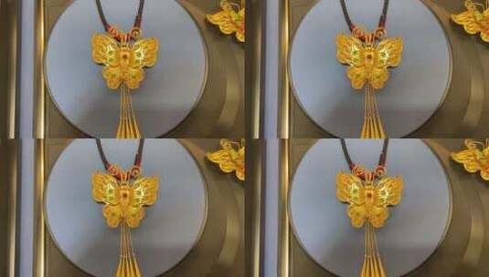 济南银座商城黄金首饰展示高清在线视频素材下载