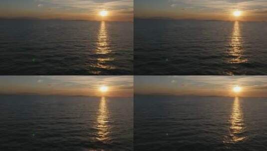 海边夕阳日落日出航海高清在线视频素材下载