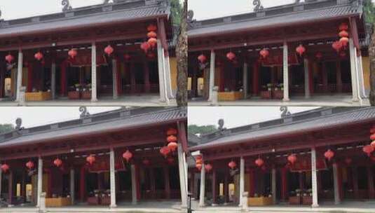 杭州飞来峰三天竺法镜寺建筑高清在线视频素材下载