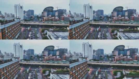 上海沪闵路高架高清在线视频素材下载