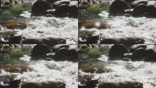 波光粼粼的溪水近景高清在线视频素材下载