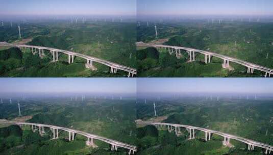 河南济源高速公路夏日航拍4k高清在线视频素材下载