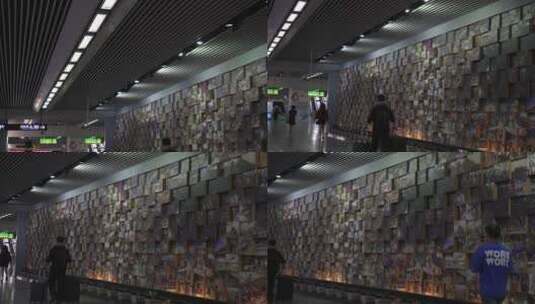 地铁交通故事墙高清在线视频素材下载