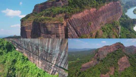 丹霞地貌岩石山峰地质国家公园高清在线视频素材下载