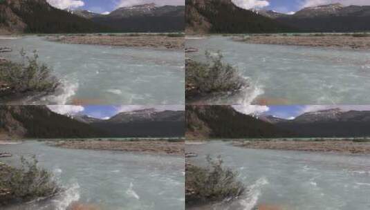 奔流的河水景观高清在线视频素材下载