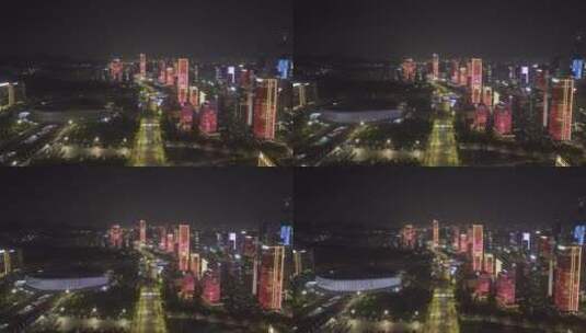 城市灯光秀高清在线视频素材下载