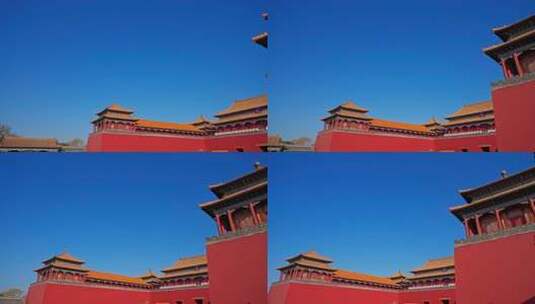 北京故宫博物院午门高清在线视频素材下载