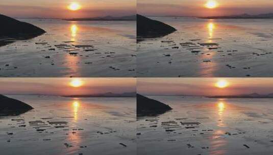 大海海上日落日出高清在线视频素材下载
