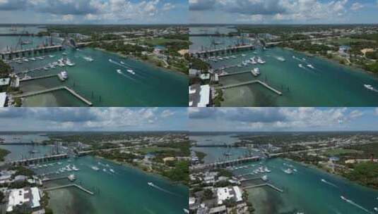航港口河流高清在线视频素材下载