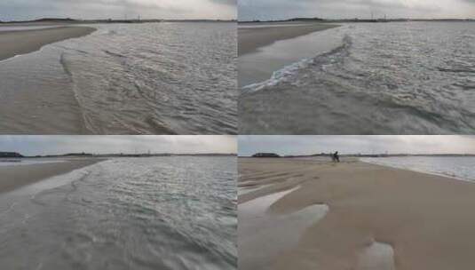 湛江角头沙滩高清在线视频素材下载