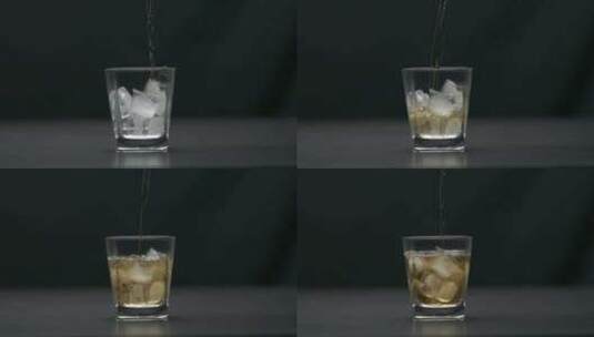 威士忌倒入酒杯1高清在线视频素材下载