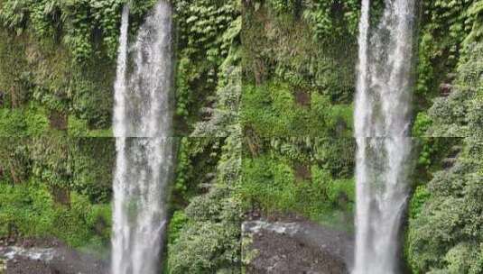这个瀑布叫仙丹吉尔。高清在线视频素材下载