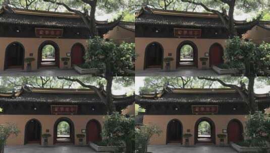 苏州常熟虞山宝岩禅寺建筑风光高清在线视频素材下载