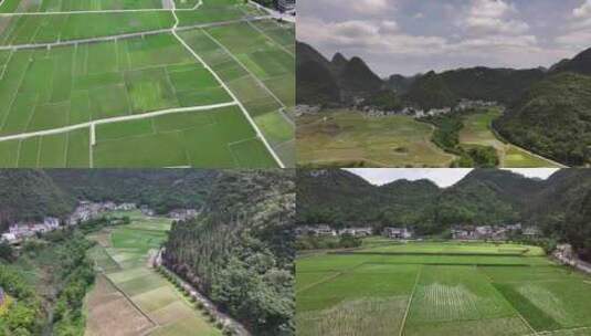 中国乡村田园风光航拍高清在线视频素材下载