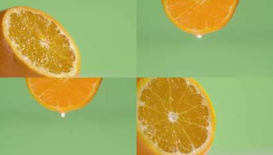 橙子橙汁脐橙水果柑橘 果汁脐橙橙子橘子高清在线视频素材下载