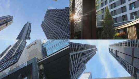 沈阳宝能大厦空镜城市大楼大厦CBD建筑高清在线视频素材下载