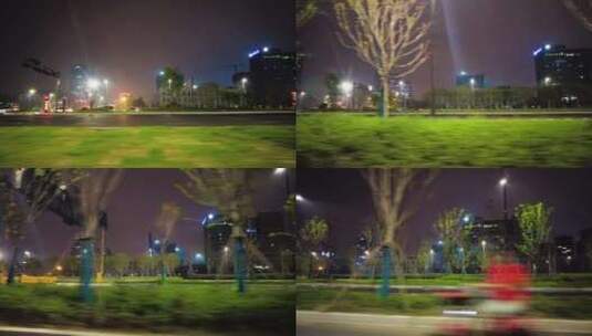 城市夜景开车视频素材高清在线视频素材下载