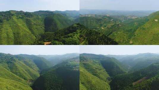 象山 陕西渭南韩城 秦岭山脉 绿水青山高清在线视频素材下载