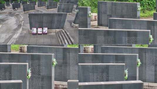 中国抗战航空烈士公墓【美国烈士】高清在线视频素材下载