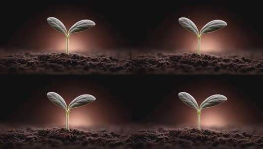 破土萌芽新生命的力量高清在线视频素材下载